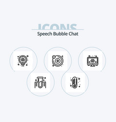 Chat Line Icon Pack 5 Icon Design Texting