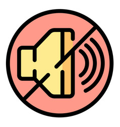 No Sound Icon Flat