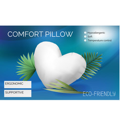 Pillow Ad Banner Comfortable 3d Cushion Sleep