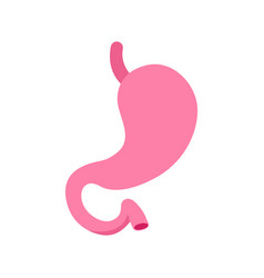 Set Of Stylized Stomach Icons In Shades Pink