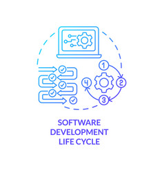 Software Development Life Cycle Blue Gradient