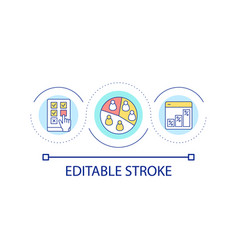 Target Audience Segmentation Loop Concept Icon