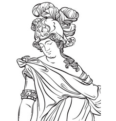 Greek God The Mythological Hero Of Ancient Greece Vector Image