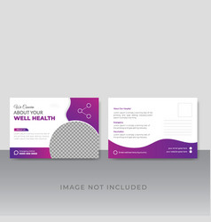 Modern Medical Postcard Design Template