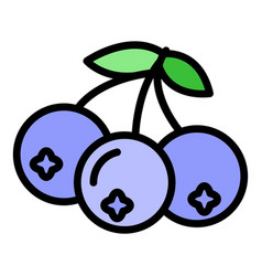 Super Berry Icon Color Outline