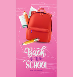 Back To School Poster Welcome Back To School Text