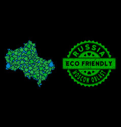 Eco Green Composition Moscow Oblast Map