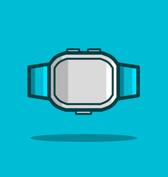 Smart Watch Icon Flat Design Colorful Logo