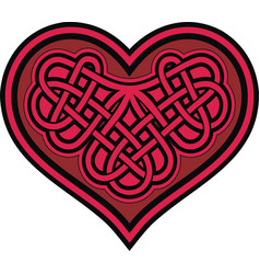 Celtic Heart With Shamrock Knot