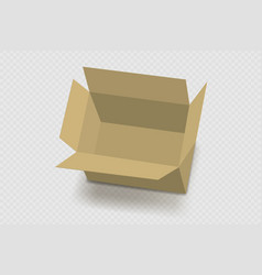 Realistic Cardboard Box Mockup Packaging Template