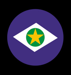 Circle Badge Mato Grosso Flag