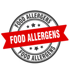 Food Allergens Stamp Label