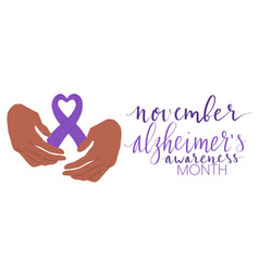 Alzheimers Awareness Month November Handwritten