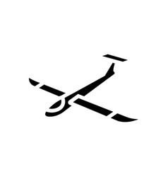 Glider Airplane Aircraft Glyph Icon