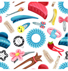 Hair Accessories Seamless Pattern Design