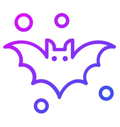 Horror Bat Outline Icon