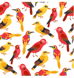 Seamless Pattern Bird Background For Kids Cute