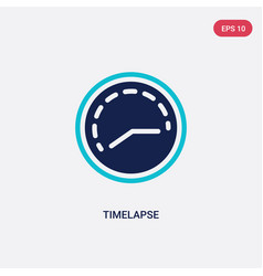 Two Color Timelapse Icon From Art Concept