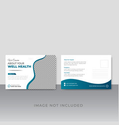 Modern Medical Postcard Design Template