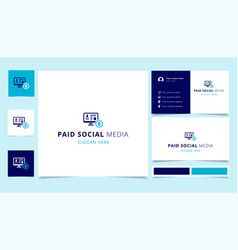 Paid Social Media Logo Design With Editable