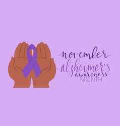 Alzheimers Awareness Month November Handwritten