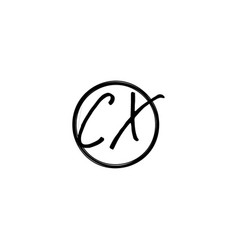 Cx Street Style Modern Initial Logo Concept