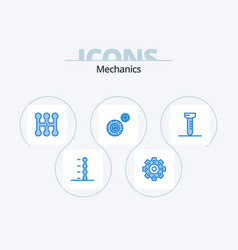 Mechanics Blue Icon Pack 5 Icon Design Tires