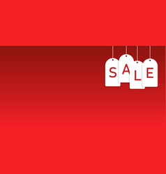 Red Sale Tag Background Promotional Banner