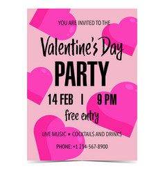 Valentines Day Party Banner Invitation