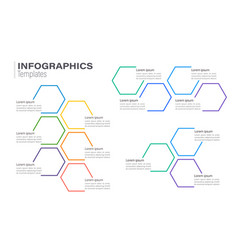 Multicolor Honeycomb Shaped Infographic Chart