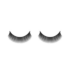 Pair Cosmetic False Eyelashes Realistic Mockup