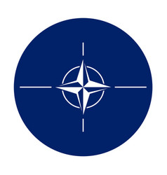 Circle Flag Of Nato - North Atlantic Treaty