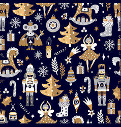 Christmas Seamless Nutcracker Pattern