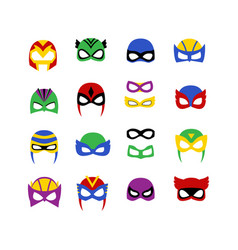 Comic Superhero Man And Women Masks Set