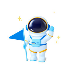 Astronaut 3d Character Isolated Spaceman In Suit