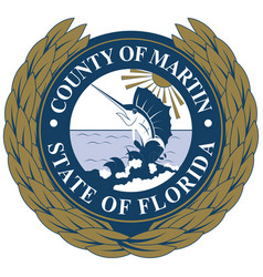 Coat Arms Martin County In Florida Usa