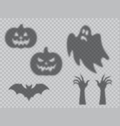 Halloween Shadow Overlay Pumpkin Monsters Ghosts