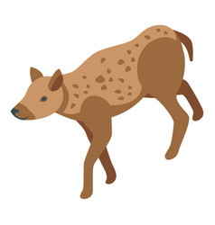 Hyena Icon Isometric Animal Wild