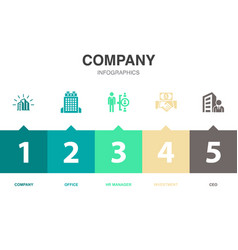 Company Icons Infographic Design Template