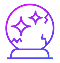 Halloween Scary Mirror Outline Icon