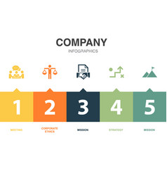 Company Icons Infographic Design Template