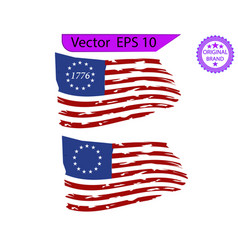 Betsy Ross 1776 13 Stars Distressed Us Flag