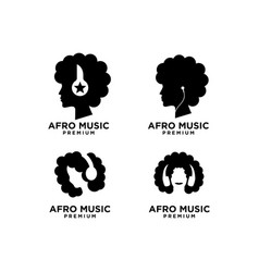 Set Collection Afro Music Logo Design