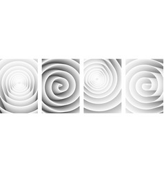 Set Of Paper Mockup Cards With White Spiral 3d