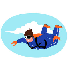 Clipart Of A Sky Diver