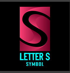 Modern 3d Initial Letter S For Technology