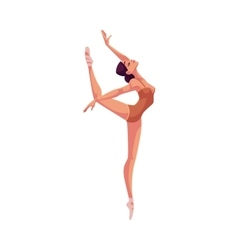 Young Beautiful Dancer In Tights And Ballet Shoes