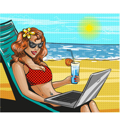 Vintage Pop Art Beach Holiday