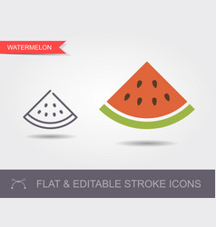 Watermelon Outline Icon