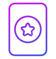 Halloween Magical Card Outline Icon